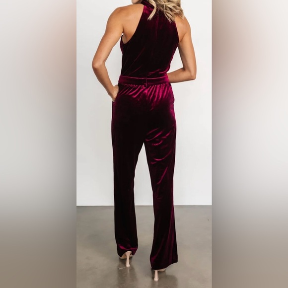 Emerald Green Velvet Halter Top - Picture 4 of 4